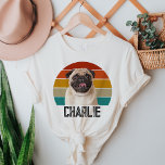 Personalisiertes Vintages Foto für Retro-Heimtiere Tri-Blend Shirt<br><div class="desc">Feiern Sie Ihre Liebe für Ihren Furry Freund mit unserem Personalisierten Vintagen Hund Custom Retro Pet Foto Tri-Blend Shirt! Dieses stilvolle und komfortable Shirt ist perfekt für jeden Liebhaber von Haustieren geeignet und verbindet ein Retro-Design mit dem individuellen Foto Ihres Haustieres für einen einzigartigen und nostalgischen Look. Laden Sie das...</div>