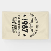 Personalisiertes Vintages Geburtstagsgeschenk Banner (Horizontal)