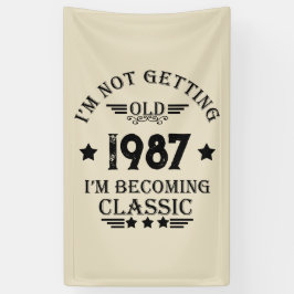 Personalisiertes Vintages Geburtstagsgeschenk Banner
