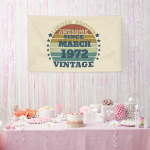 Personalisiertes Vintages Geburtstagsgeschenk Banner