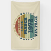 Personalisiertes Vintages Geburtstagsgeschenk Banner (Vertikal)