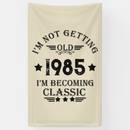 Personalisiertes Vintages Geburtstagsgeschenk Banner