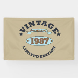 Personalisiertes Vintages Geburtstagsgeschenk Banner