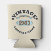 Personalisiertes Vintages Geburtstagsgeschenk Dosenkühler (Rückseite)