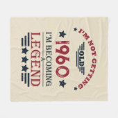 Personalisiertes Vintages Geburtstagsgeschenk Fleecedecke (Vorderseite (Horizontal))