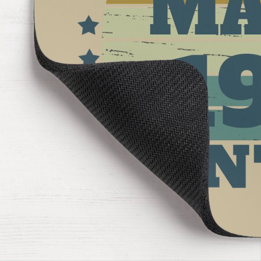 Personalisiertes Vintages Geburtstagsgeschenk Mousepad (Ecke)