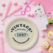Personalisiertes Vintages Geburtstagsgeschenk Pappteller (Party)