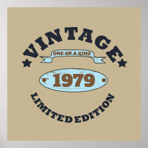 Personalisiertes Vintages Geburtstagsgeschenk Poster