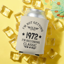 Personalisiertes Vintages Geburtstagsgeschenk schw Dosenkühler