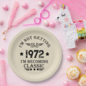 Personalisiertes Vintages Geburtstagsgeschenk schw Pappteller (Party)