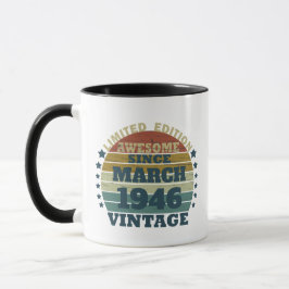 Personalisiertes Vintages Geburtstagsgeschenk Tasse