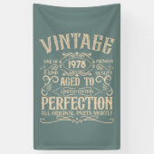 Personalisiertes Vintages Geburtstagskennzeichen Banner (Vertikal)