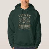Personalisiertes Vintages Geburtstagskennzeichen Hoodie (Vorderseite)