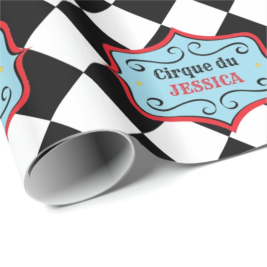 Personalisiertes Vintages Geschenkpapier (Rolleneckpunkt)