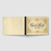 Personalisiertes Vintages Goldrahmen-Gästebuch Gästebuch (Voll)