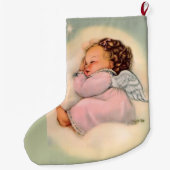 Personalisiertes Vintages Großer Weihnachtsstrumpf (Rückseite)