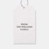 Personalisiertes Vintages Halloween Geschenkanhänger (Rückseite)