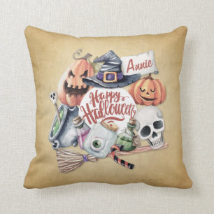 Personalisiertes Vintages Halloween-Kissen Kissen
