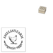 Personalisiertes Vintages Hühnereier Gummistempel (Stempel)
