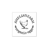 Personalisiertes Vintages Hühnereier Gummistempel (Prägung)