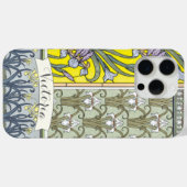 Personalisiertes Vintages Iris-Blumenmuster Case-Mate iPhone Hülle (Rückseite (Horizontal))