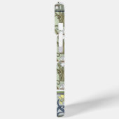 Personalisiertes Vintages Iris-Blumenmuster Case-Mate iPhone Hülle (Rückseite / Links)