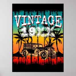 PERSONALISIERTES VINTAGES JAHR GEBURTSTAG POSTER