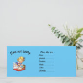 Personalisiertes Vintages Mädchen backen Menükarte (Stehend Vorderseite)