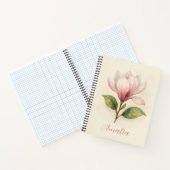 Personalisiertes Vintages Magnolia Spiral Notebook Notizblock (Innenseite)