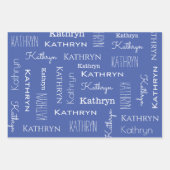 Personalisiertes Vintages Nähen Geschenkpapier Set (Vorderseite 3)