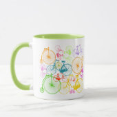 Personalisiertes Vintages Neonmuster Tasse (Links)