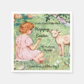 Personalisiertes Vintages Osterklumpen Serviette (Vorderseite)