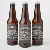 Personalisiertes Vintages Radfahren Retro-Fahrrad Bierflaschenetikett (Flaschen)