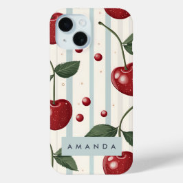 Personalisiertes Vintages Retro-Rotkrebsmuster Case-Mate iPhone Hülle