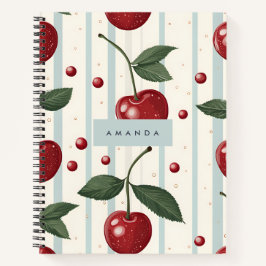 Personalisiertes Vintages Retro-Rotkrebsmuster Notizblock