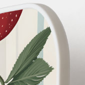 Personalisiertes Vintages Retro-Rotkrebsmuster Pickleball Schläger (Linke Seite)