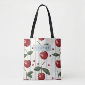 Personalisiertes Vintages Retro-Rotkrebsmuster Tasche (Vorderseite)