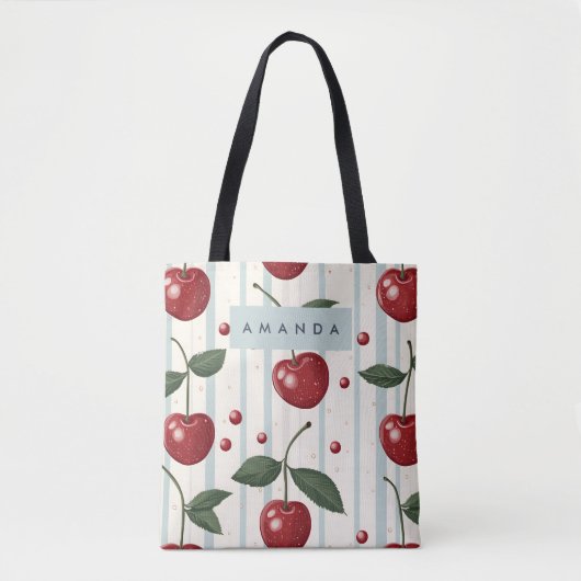 Personalisiertes Vintages Retro-Rotkrebsmuster Tasche (Vorderseite)