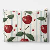 Personalisiertes Vintages Retro-Rotkrebsmuster Zubehörtasche (Rückseite)