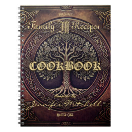 Personalisiertes Vintages Rezept Kochbuch Notizblock