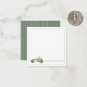 Personalisiertes Vintages Spielzeugauto Mitteilungskarte (Vorderseite/Rückseite Beispiel)