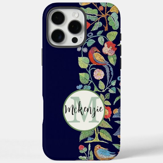Personalisiertes Vintages Stickmuster-iPhone Case-Mate iPhone Hülle (Rückseite)