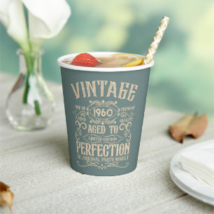 Personalisiertes Vintages Whiskey-Party Pappbecher