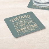 Personalisiertes Vintages Whiskey-Party Rechteckiger Pappuntersetzer (angewinkelt)