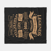 Personalisiertes Vintages Whiskey-Party zum 65. Ge Fleecedecke (Vorderseite (Horizontal))