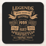 Personalisiertes Vintages Whiskey-Party zum 65. Ge Rechteckiger Pappuntersetzer<br><div class="desc">Mit diesem Vintagen klassischen Geburtstagsgrafik-Design mit phantastischen Typografie-Schriftart-Schriftzeichen können Sie Ihrer Garderobe-Kollektion etwas Originalität hinzufügen. Das ist eine tolle Geschenkidee für Männer, Frauen, Ehemänner, Ehefrauen-Freundinnen und einen Freund, der dieses einzigartige Kunstwerk Liebe geben wird. Das phantastischste und lustigste Urlaubsgeschenk für Ihr Party zum Geburtstag. Wenn Ihnen dieses Kunstwerk gefällt, können...</div>