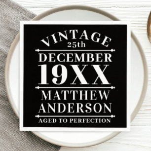 Personalisiertes Vintages Zeitalter bis Perfektion Serviette