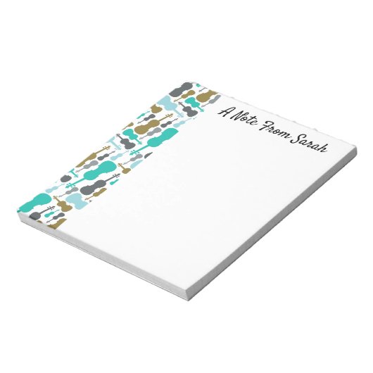 Personalisiertes Violine Viola String Instrument G Notizblock (Rotiert)