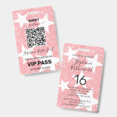 Personalisiertes VIP-PASS-Party Ausweis (Vorder- & Rückseite)