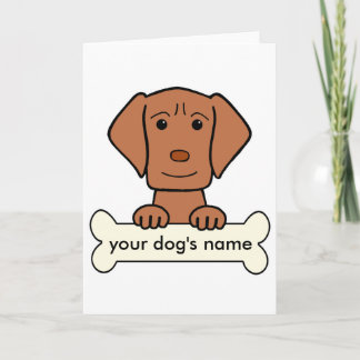 Personalisiertes Vizsla Karte